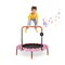 Kids Mini Trampoline with Music Lights Bluetooth Speaker Indoor Toddler Jumping Trampoline